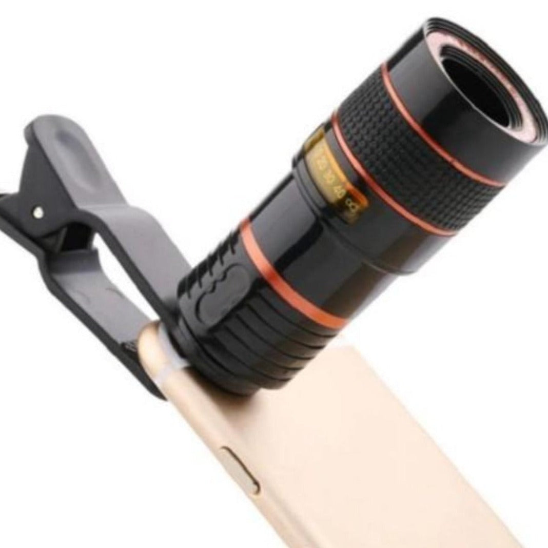 High-Definition Smartphone Lens with 8X Optical Zoom and Universal Clip