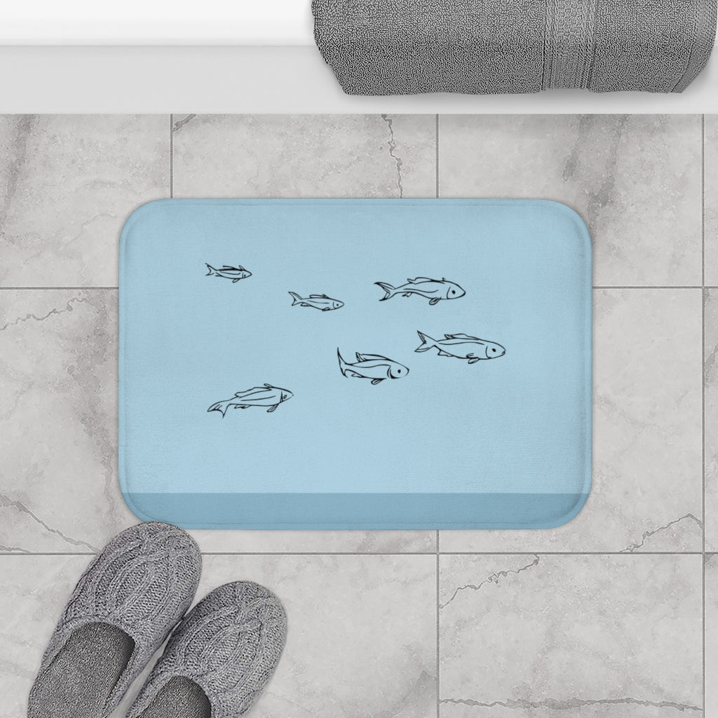 Oceanic Fish Bath Mat
