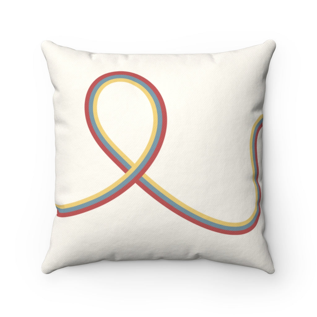 Decorative Cushion with Swirling Lines - Available in 4 Sizes
