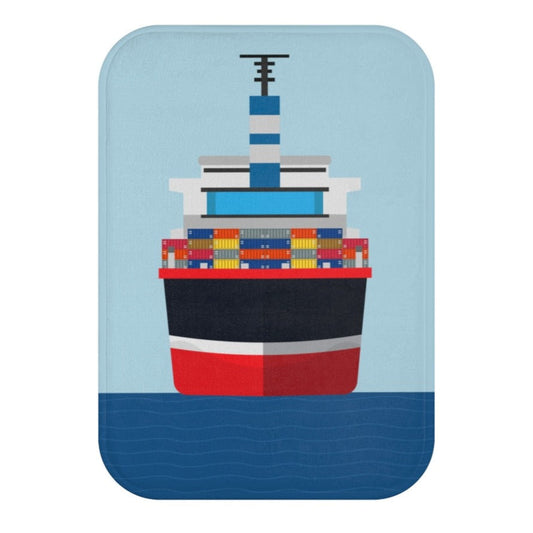 Oceanfront Cargo Vessel Bath Mat