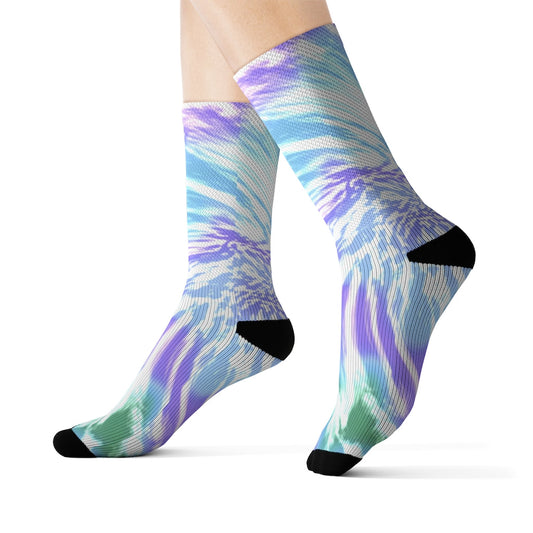 Vibrant Lavender Patterned Socks