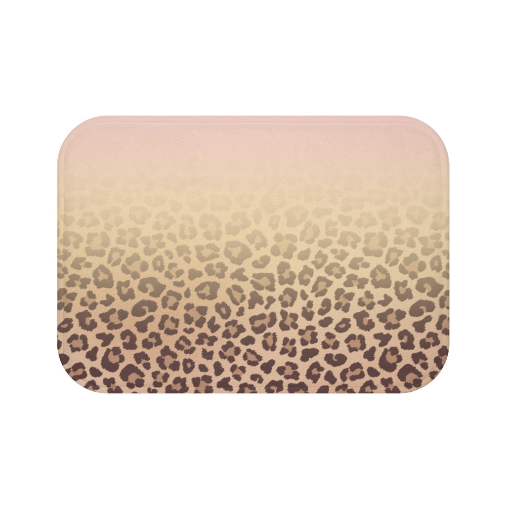 Pink Leopard Print Bath Mat - Stylish Home Decor for your Bathroom