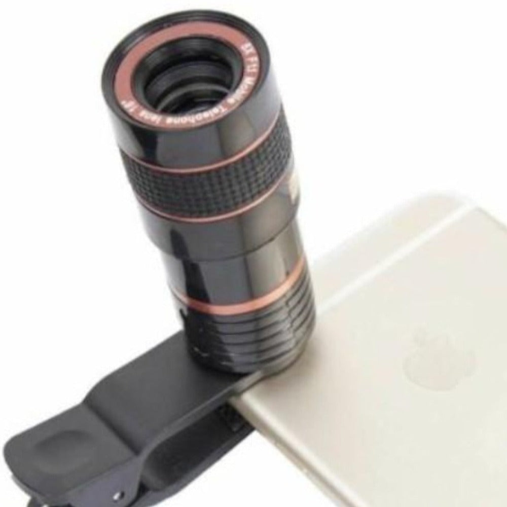 High-Definition Smartphone Lens with 8X Optical Zoom and Universal Clip