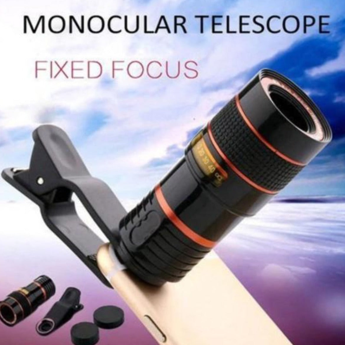 High-Definition Smartphone Lens with 8X Optical Zoom and Universal Clip