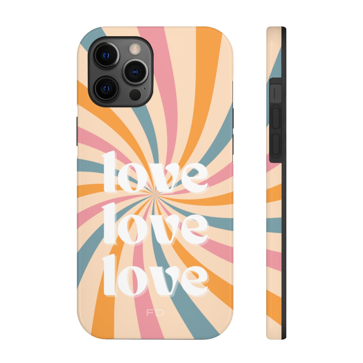 Retro Affection Touch Case for Wireless Charging on iPhone