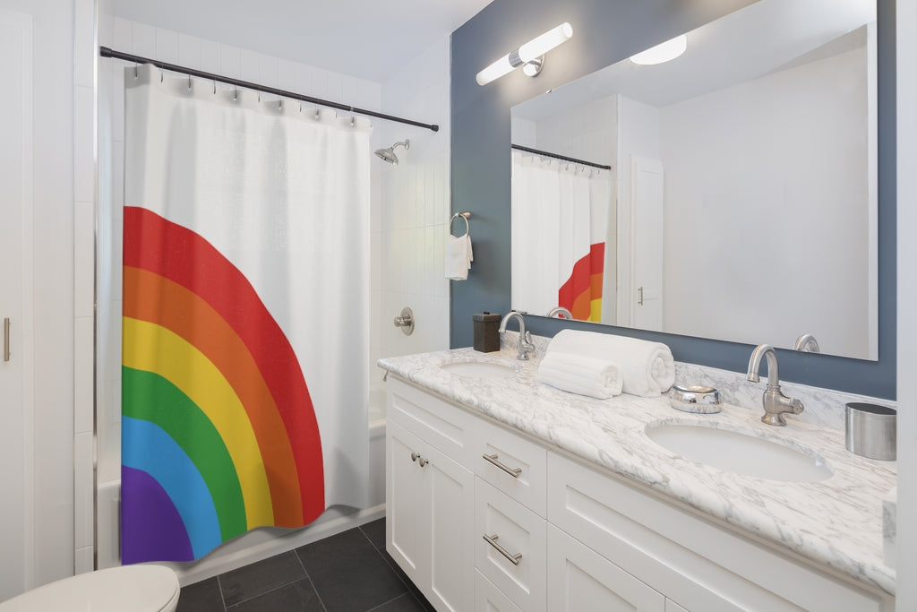 Home Decor Rainbow Shower Drapes: Embrace Color in Your Bathroom