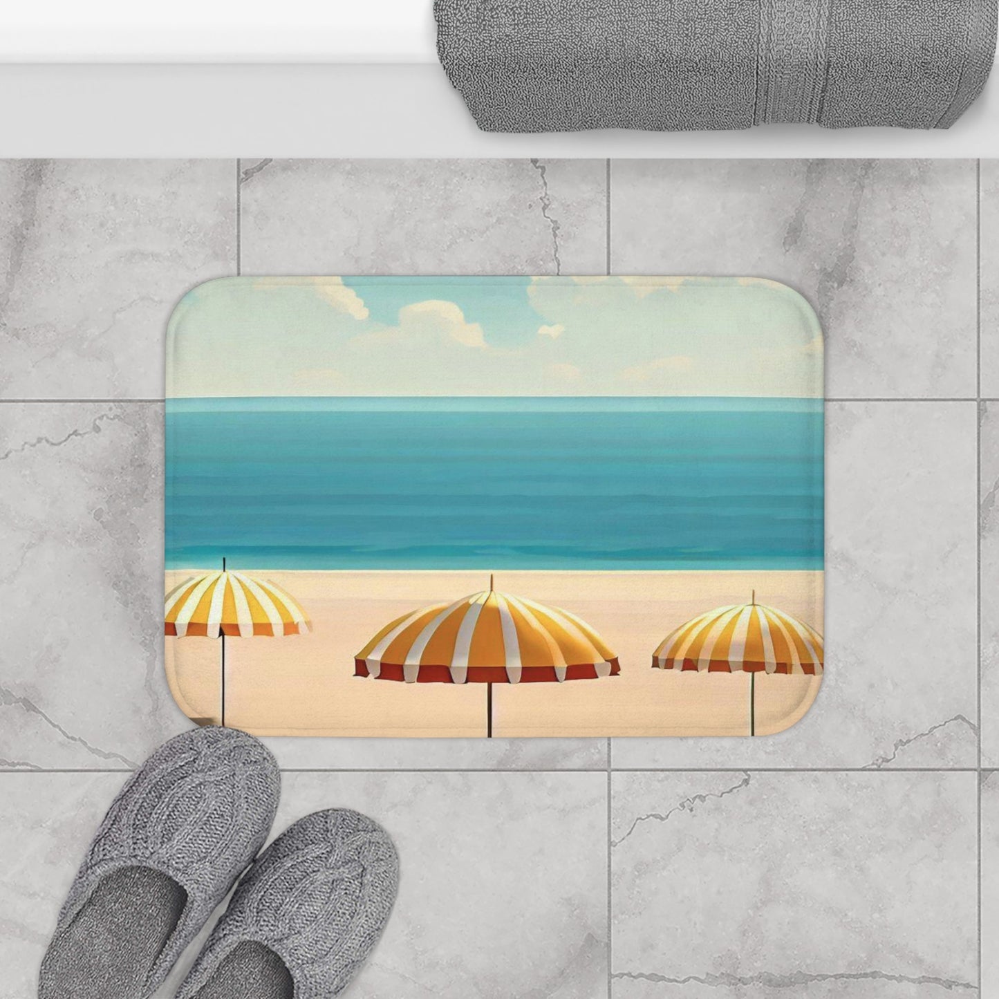 Relaxed Seaside Retreat Bath Mat