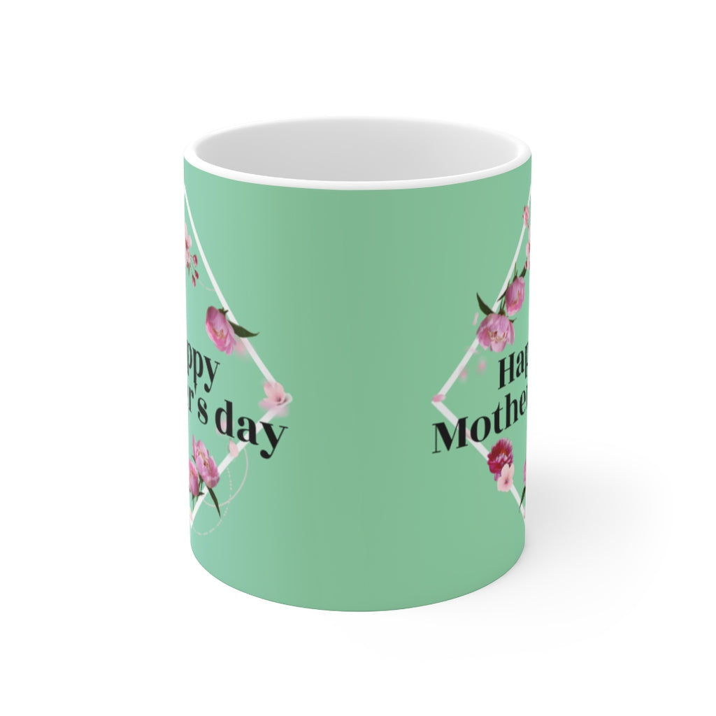 Peony Theme 11oz Mug for a Joyful Mother's Day