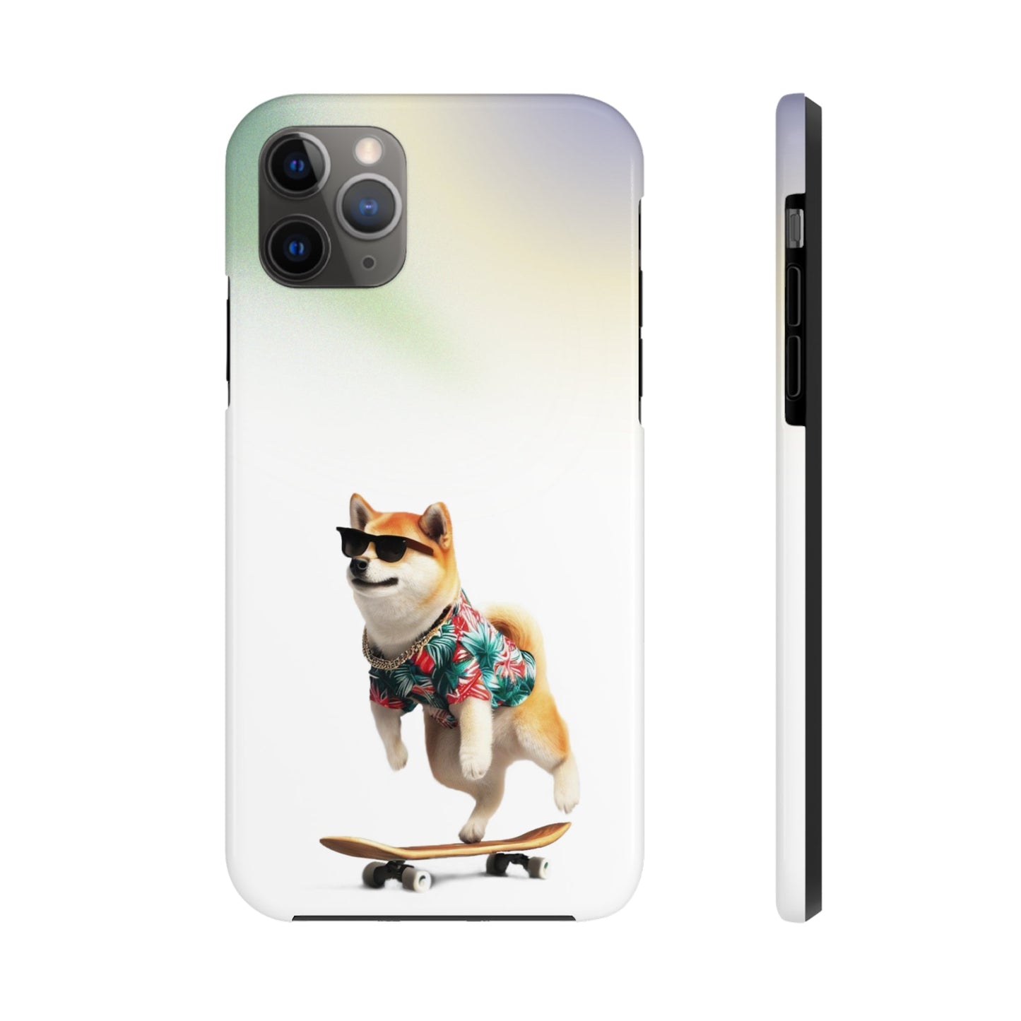 Gradient Touch Case for iPhone with Wireless Charging - Shiba Edition