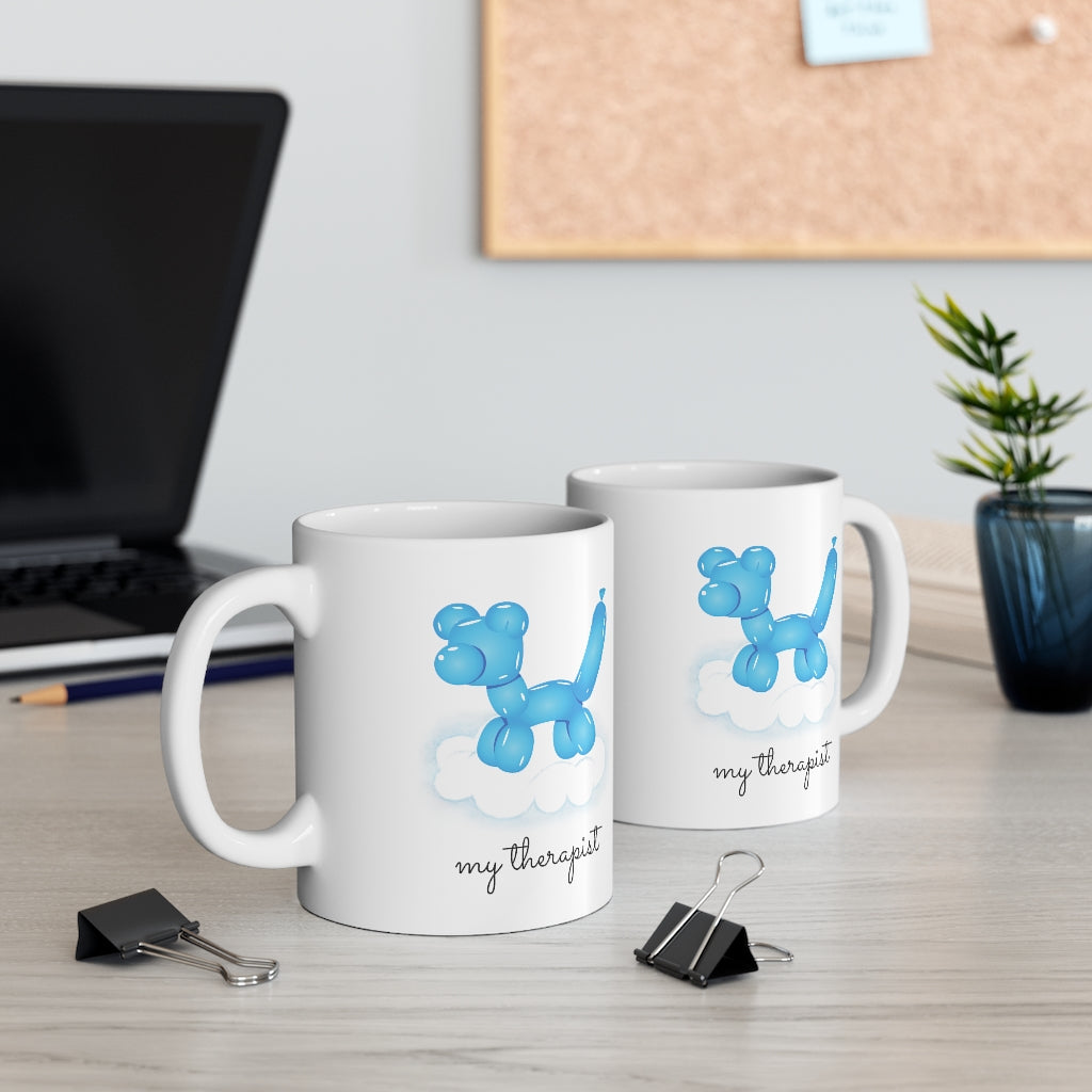 Canine Theme Blue Balloon Mug
