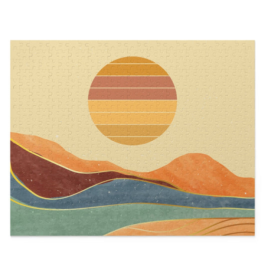 500-Piece Puzzle Featuring Artwork of a Desert Terrain