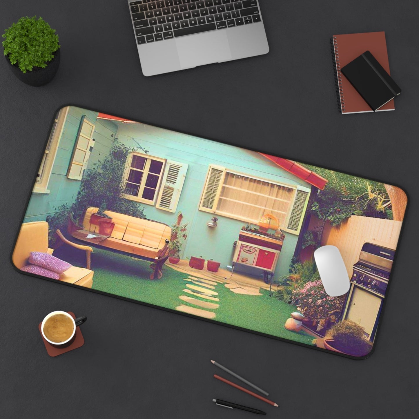 Desk Mat with Vintage Outdoor Vibe