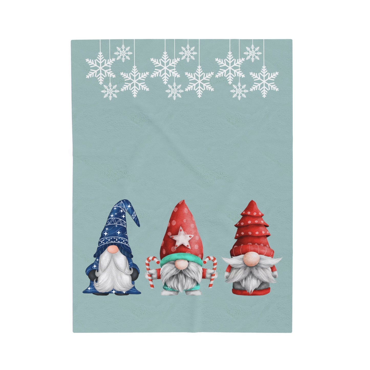 Holiday Gnome Cozy Throw Blanket