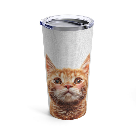 20oz Blushing Kitty Tumbler