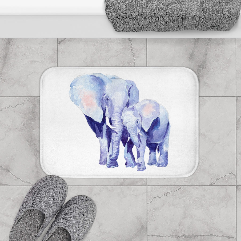 Auspicious Elephant Bath Mat for Mother and Baby Home Decor