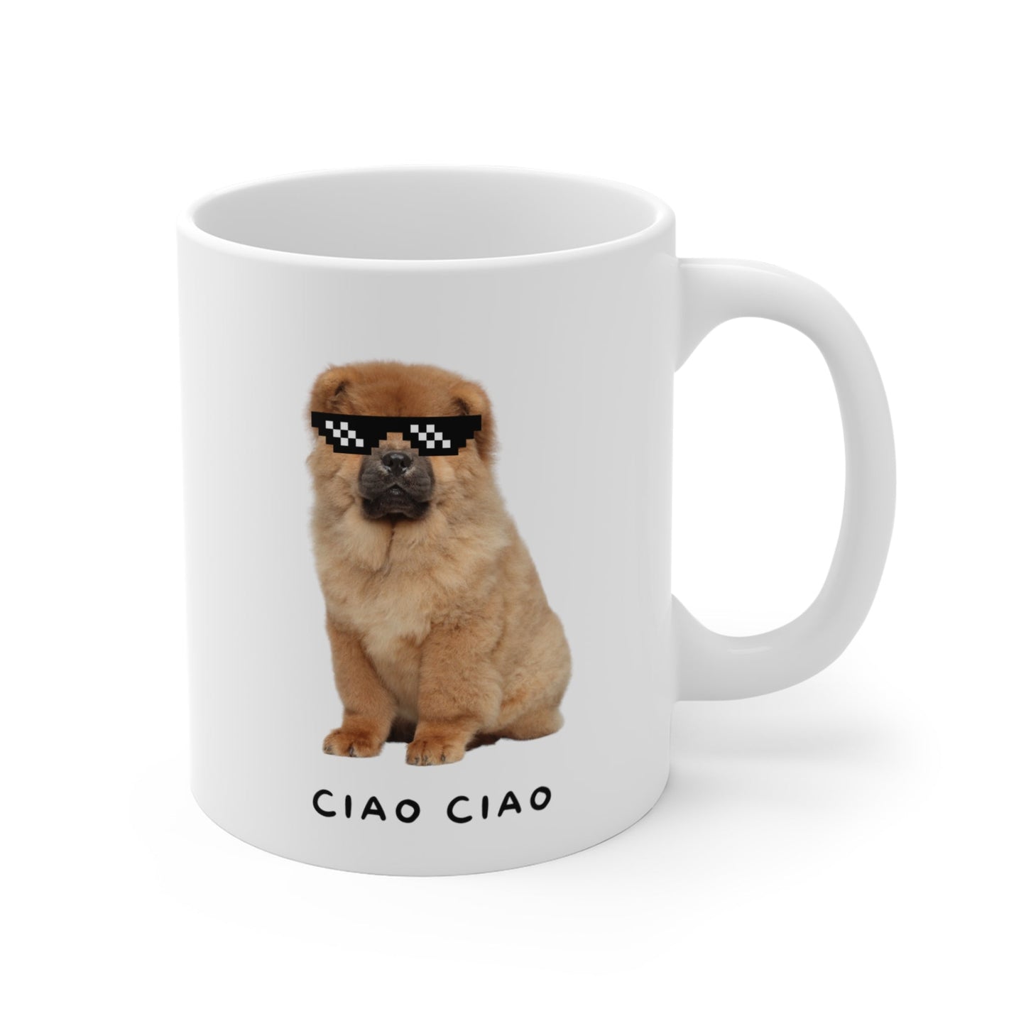 Pixel Shades Chow Chow Mug