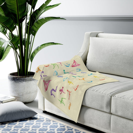 Velveteen Plush Blanket for Yoga Haven