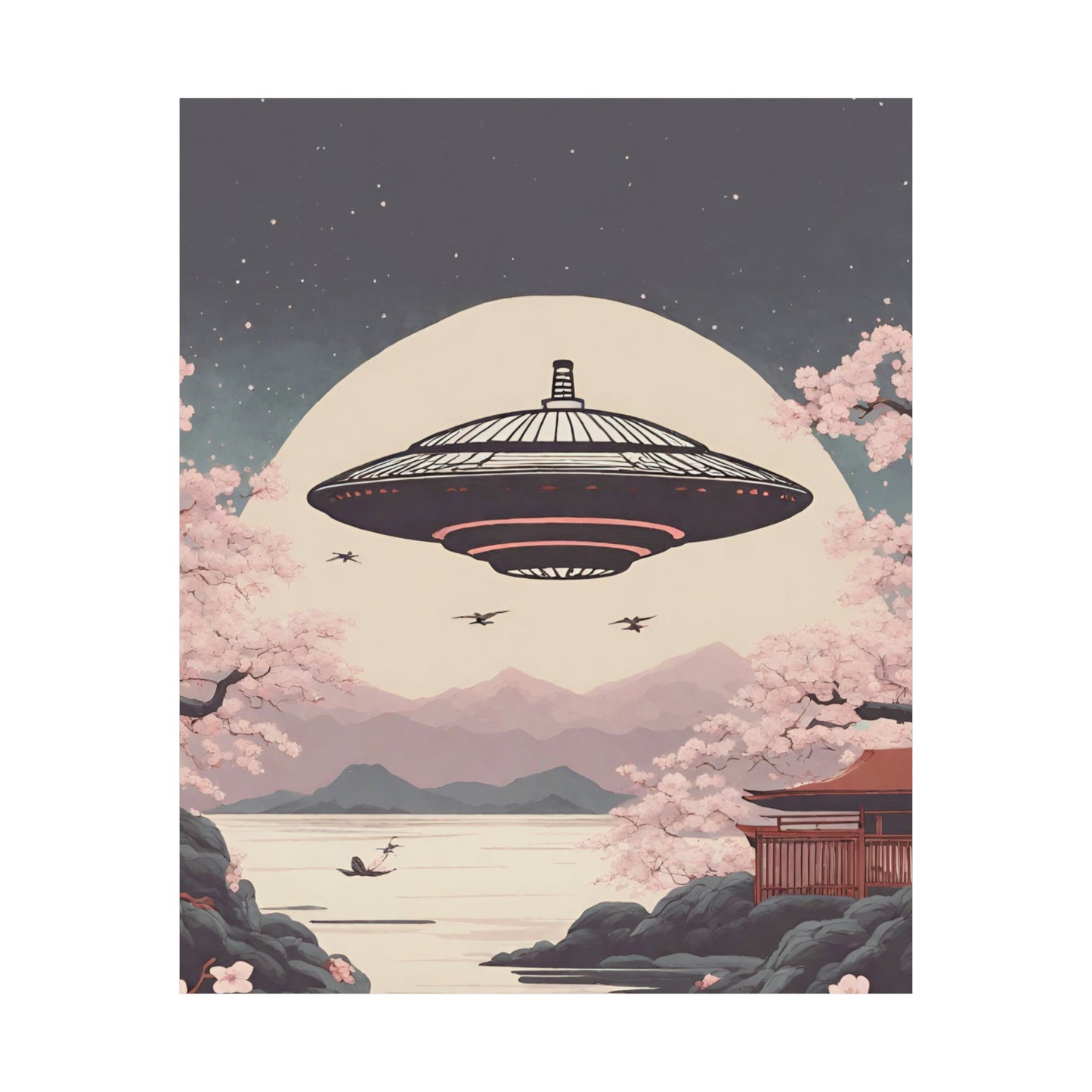 Japanese Vintage UFO Art Print
