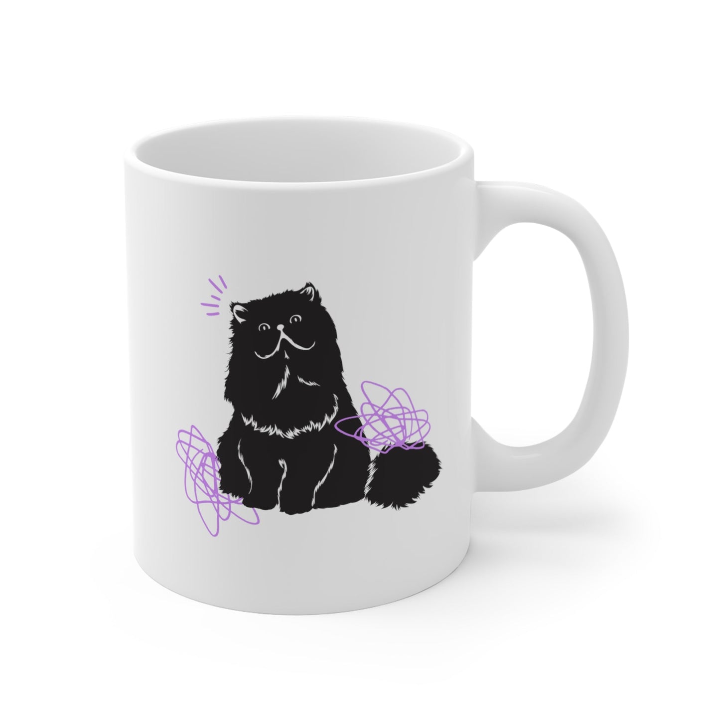 Humorous Feline Fur Cup