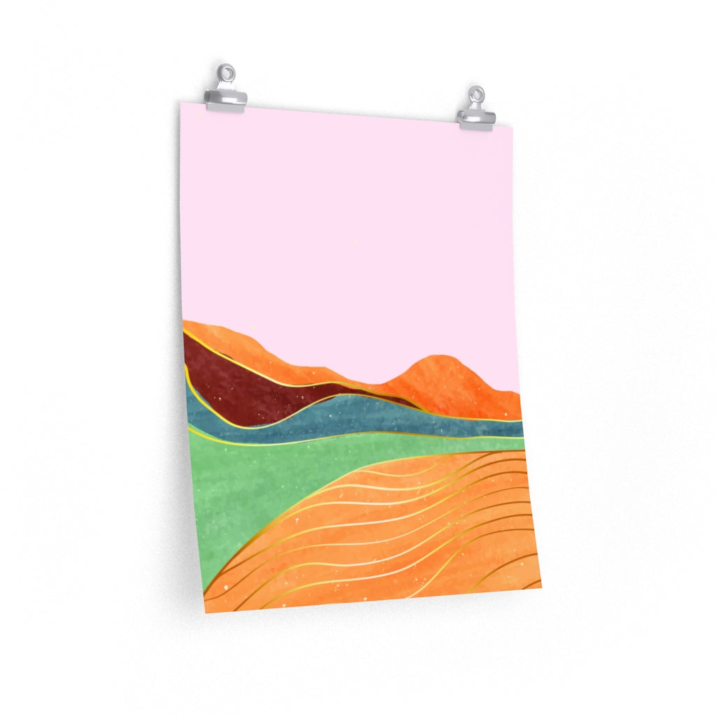 Pink Room Decor Inspired by the Toscana Landscape