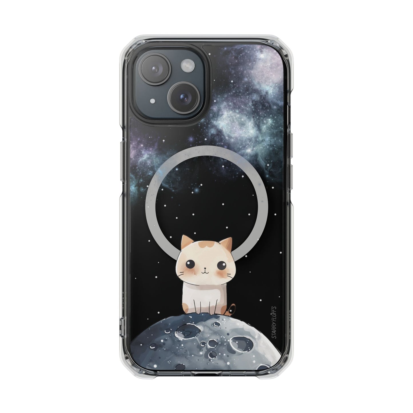 Cosmic Feline - Magnetic iPhone Case with Astronomical Flair