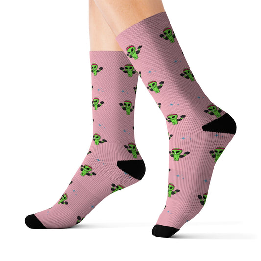Fun Alien-Themed Novelty Socks for a Galactic Look