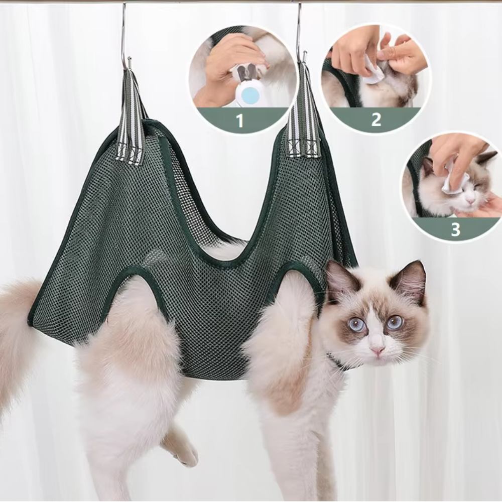 Hammock Cat Grooming Restraint Bag