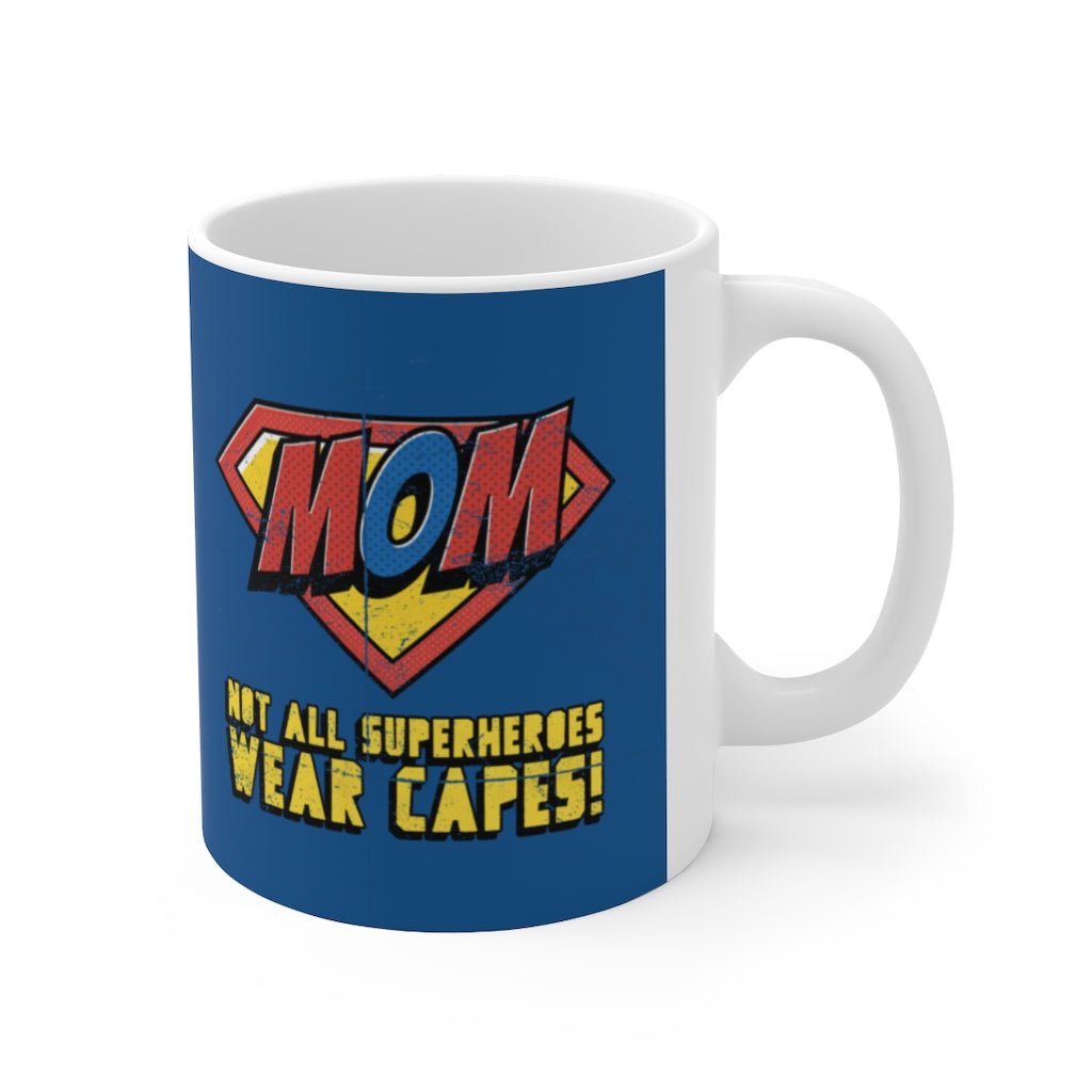 11oz Mom Mug with Superhero Design