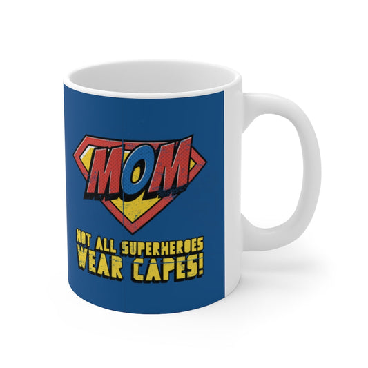 11oz Mom Mug with Superhero Design