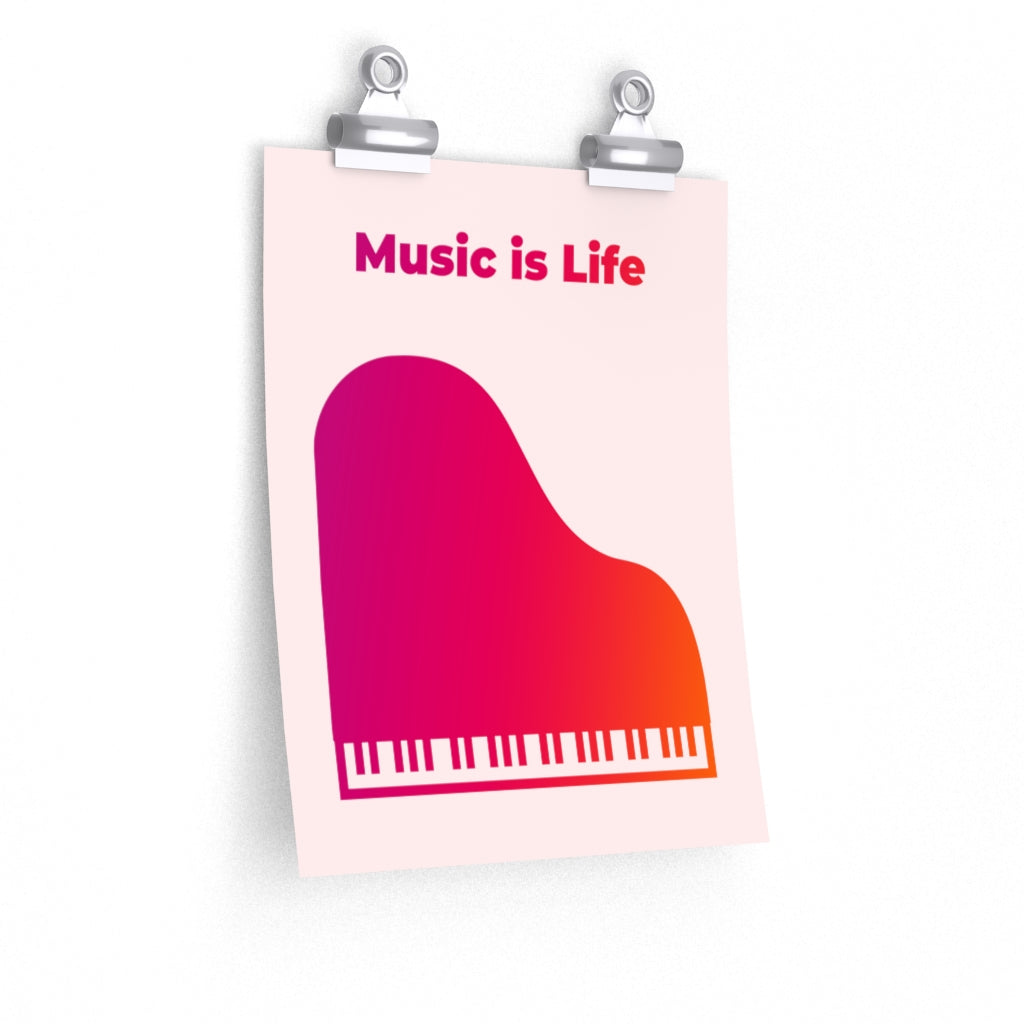 Life in Music Poster for Room Decoration