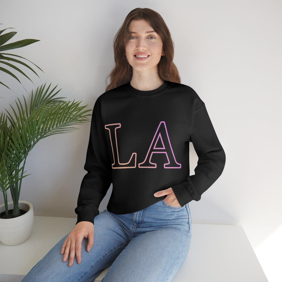 Gradient Crewneck Sweatshirt for Women