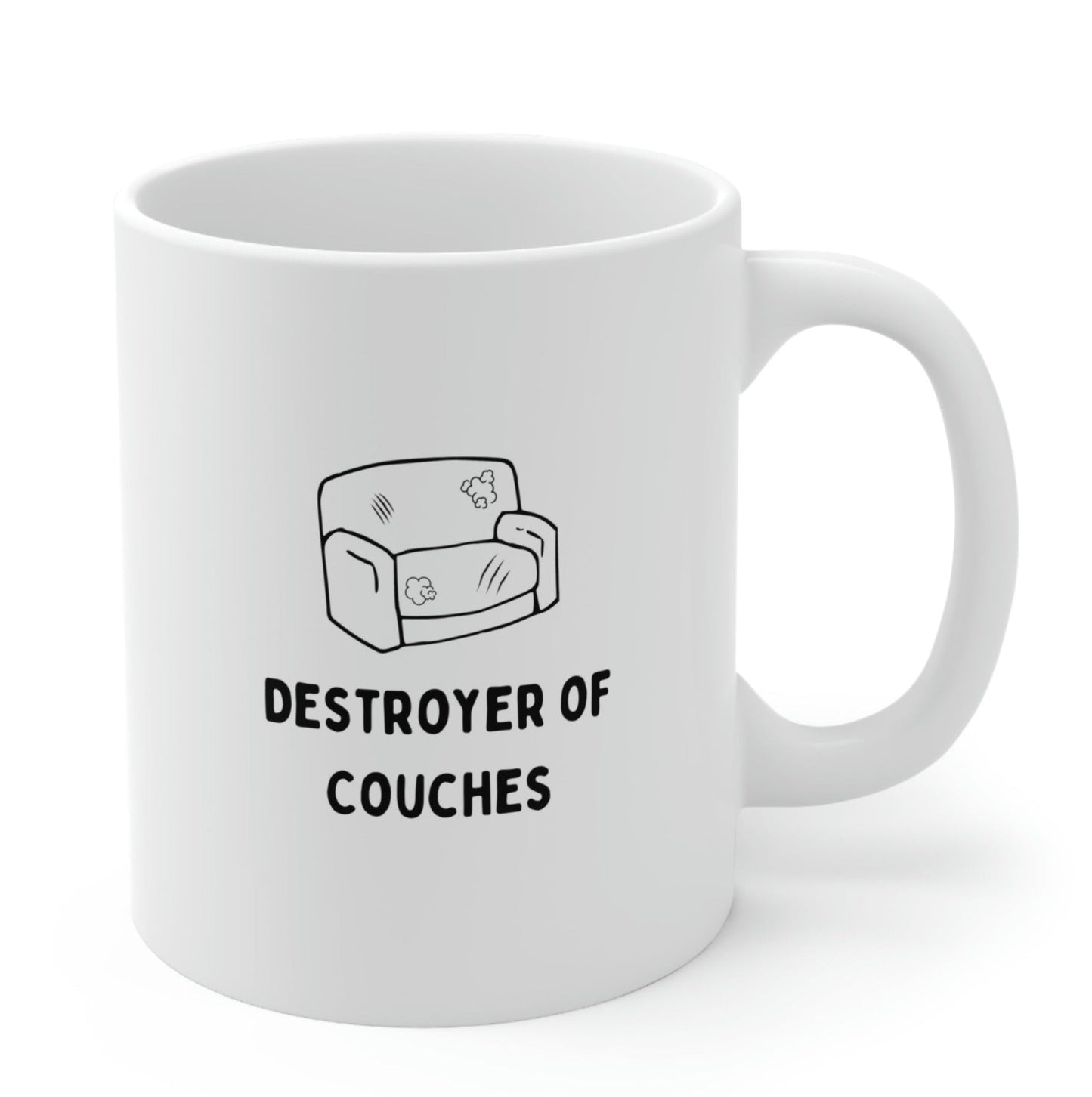 Couches Destroyer Cat Coffee Tea Mug