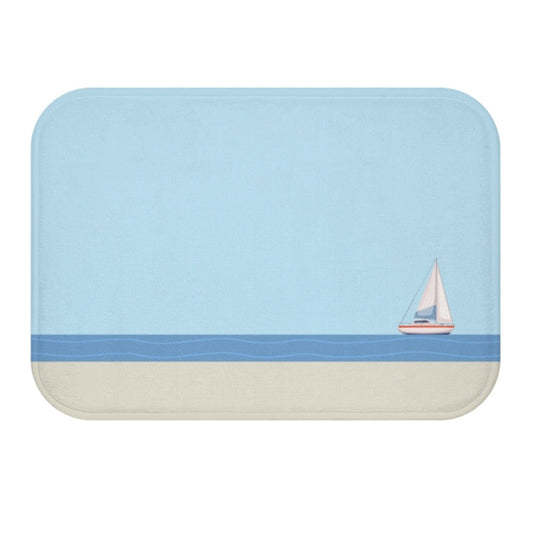 Ocean Adventure Sailboat Bath Mat