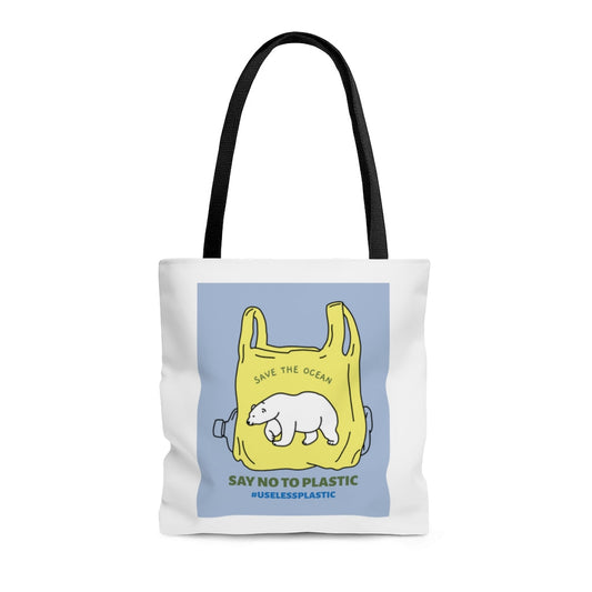 Medium Shopper Tote Bag - Polar Bear Edition for Environmental Conservation