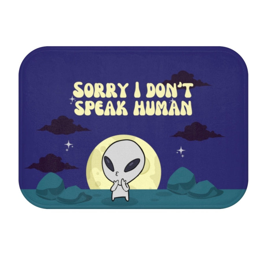 Hilarious Extraterrestrial Bathroom Rug