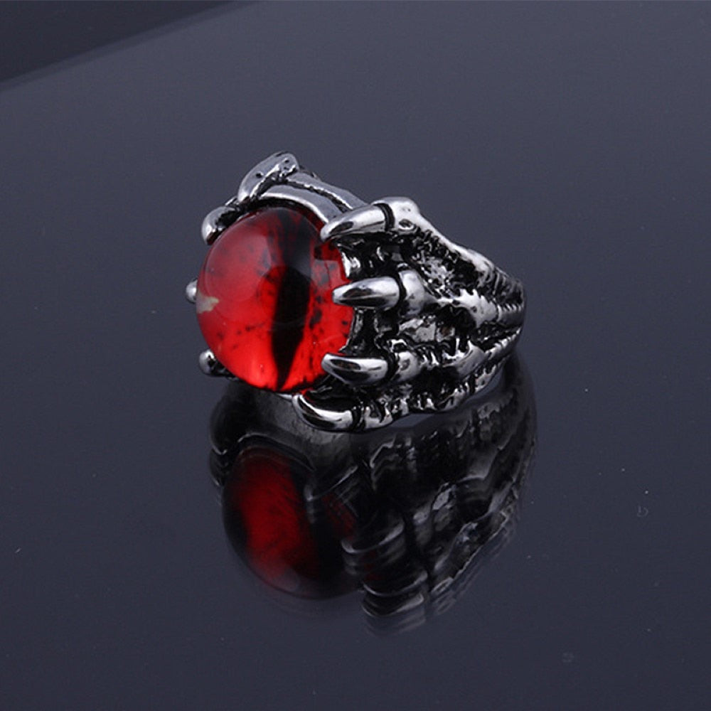 Eye-Emblazoned Claw Ring