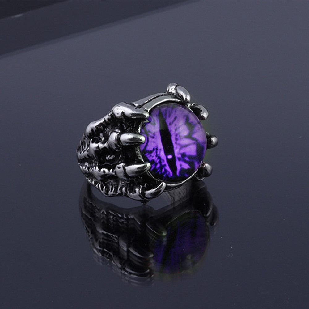Eye-Emblazoned Claw Ring
