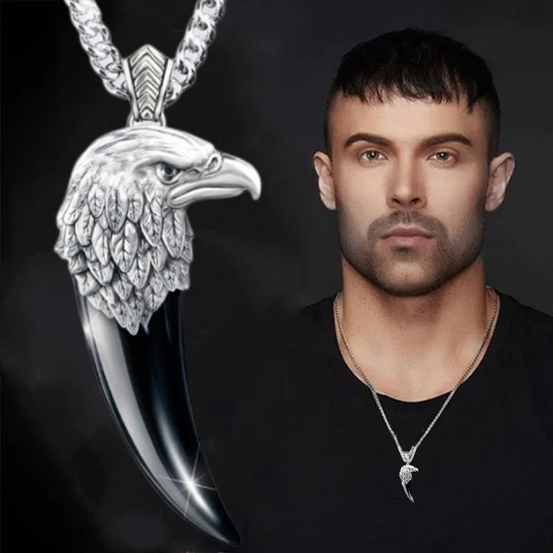 Necklace with Eagle Claw and Head Design