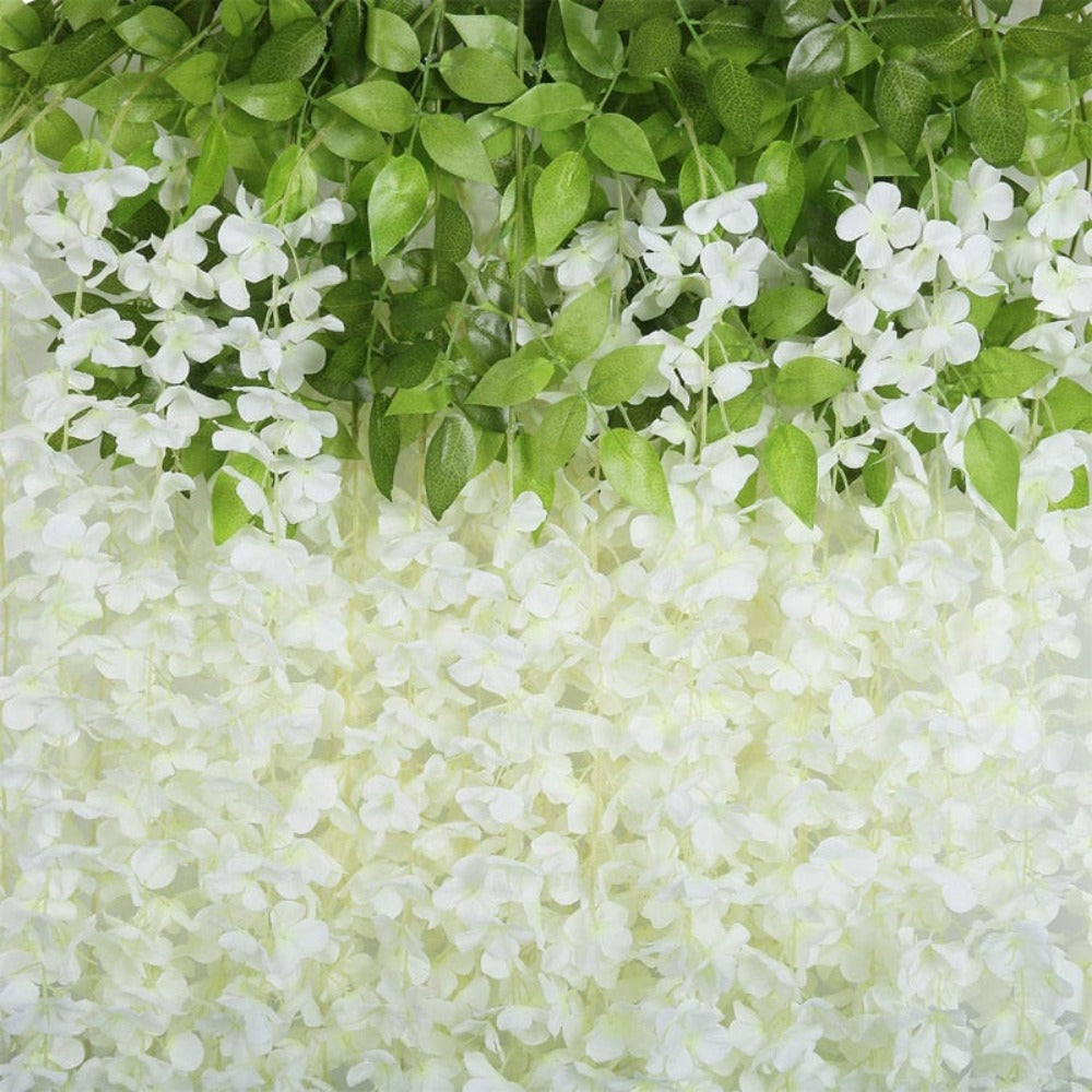 12 Floral Plastic Wisteria Pieces for Party Decoration
