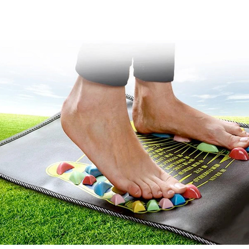 Colorful Health Mat for Foot Massage with Pebble Design