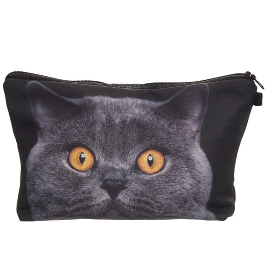 Cute Feline Cosmetics Holder Pencil Bag