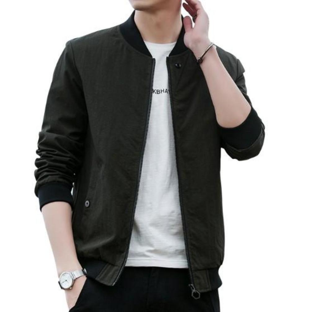 Core Meaning Clear: Men's Windproof Bomber Coat