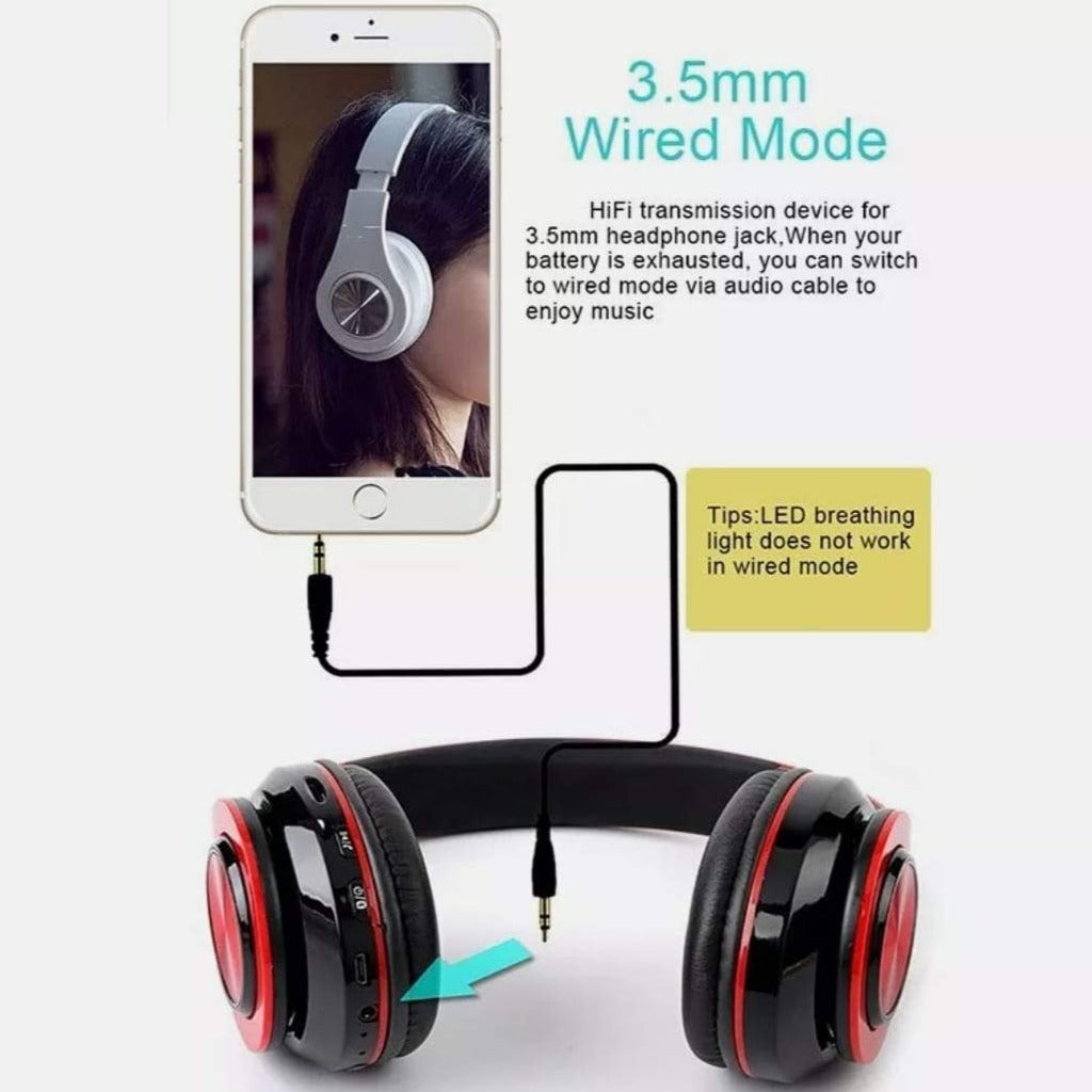 Dragon Z10 Bluetooth Headphones with Color Changing Feature