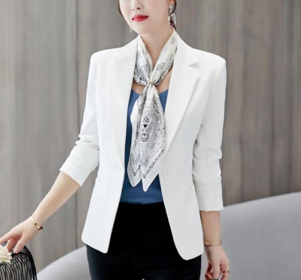 Slim Fit One-Button Women's Professional Attire