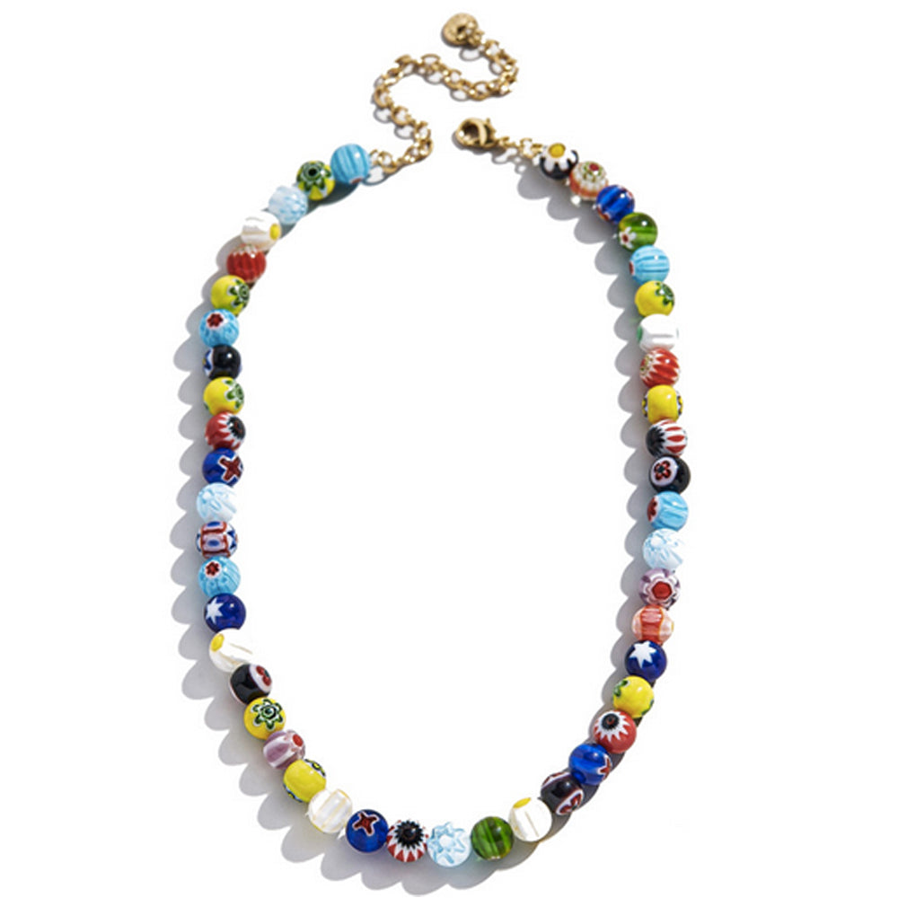Layered Multi-Color 2 PC Necklace