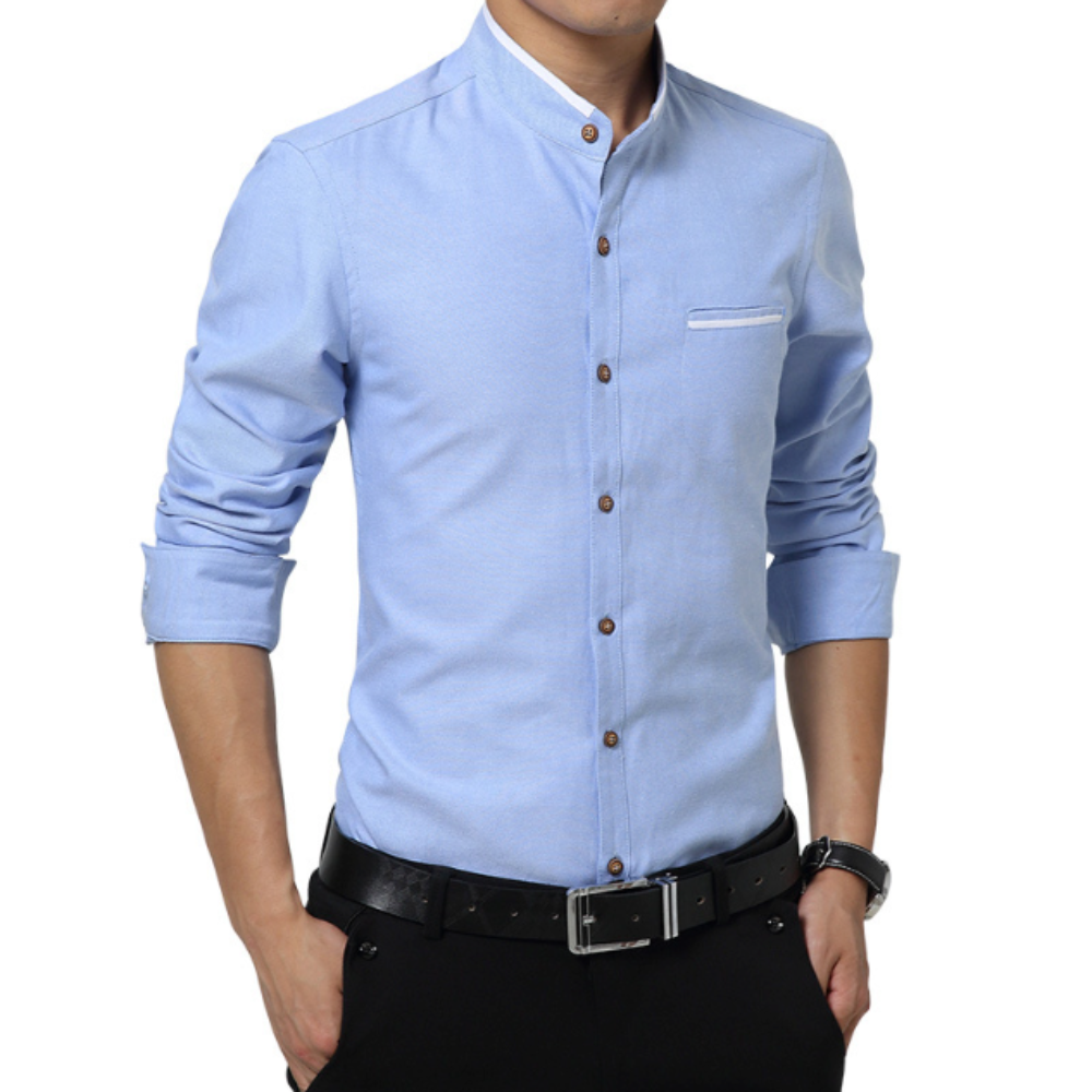 Mandarin Neck Men's Shirt