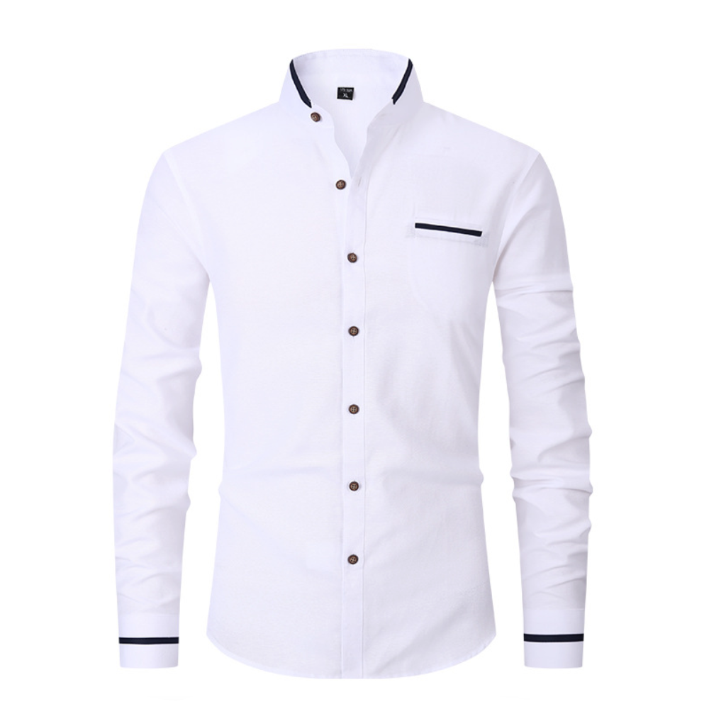 Mandarin Neck Men's Shirt