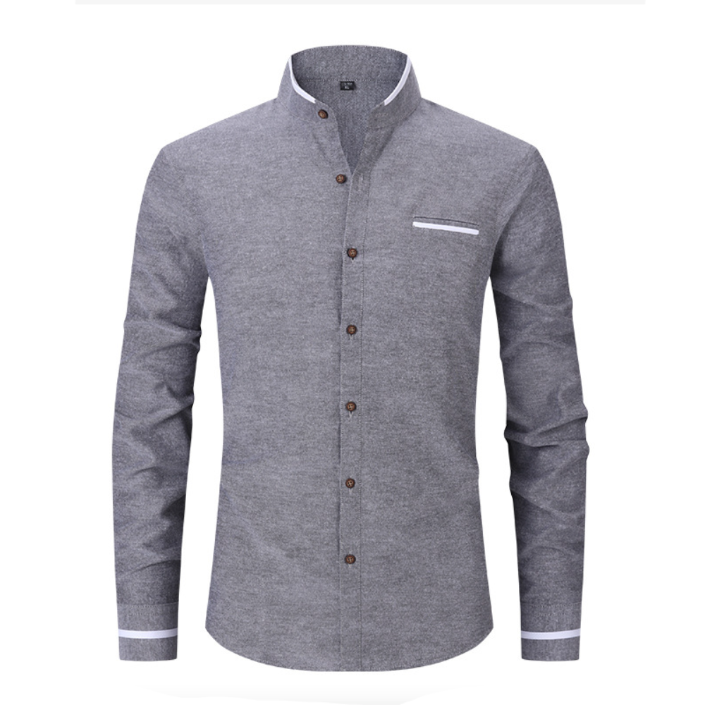 Mandarin Neck Men's Shirt