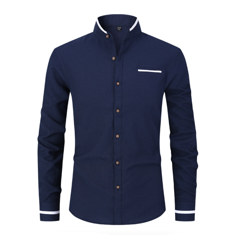Mandarin Neck Men's Shirt