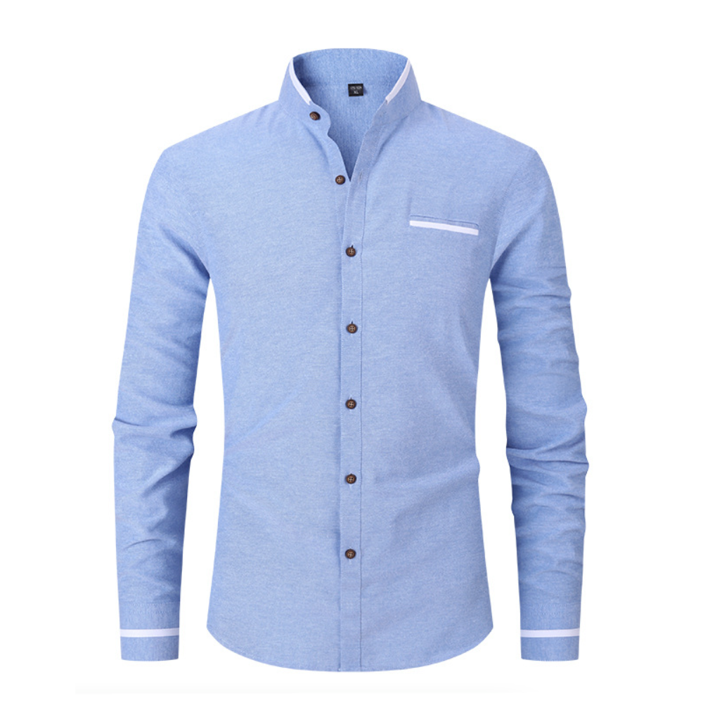 Mandarin Neck Men's Shirt
